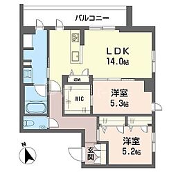 ラピス ラズリ 2LDKの間取図画像