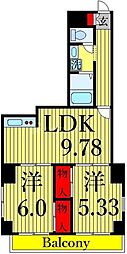 間取図画像 2DK