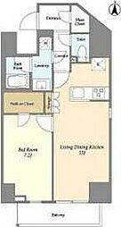グランカーサ三ノ輪4 1LDKの間取図画像