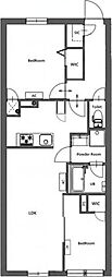 CREATIF東日暮里 2LDKの間取図画像