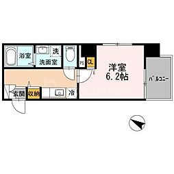 彰文居FRecoA向丘 1Kの間取図画像