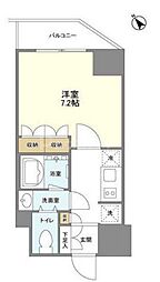 KURAMAE214 1Kの間取図画像
