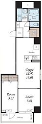 石見ビル 2LDKの間取図画像