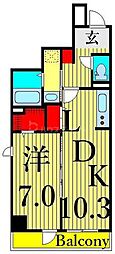 アーバン尾久 1LDKの間取図画像