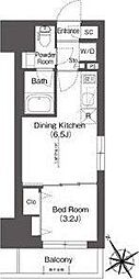BluRock後楽園 1DKの間取図画像