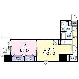 メゾンドシュシュ西巣鴨 1LDKの間取図画像