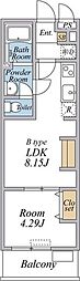 (仮称)リブリ・尾久 1DKの間取図画像