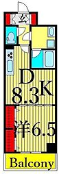 SAKURATERRACE 1DKの間取図画像