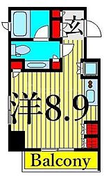 ステイシス町屋 ワンルームの間取図画像