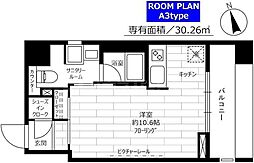 ステージグランデ蔵前 ワンルームの間取図画像