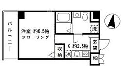 シェーンハイト1 1Kの間取図画像