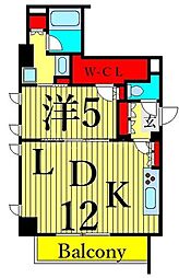 ザ・パークハビオ根岸三丁目 1LDKの間取図画像