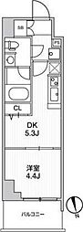 リテラス南千住サウス 1DKの間取図画像