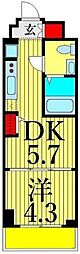 COMFORIALIV根岸二丁目 1DKの間取図画像