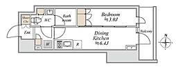 ブランシエスタ入谷グランデ 1DKの間取図画像