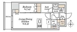 ブランシエスタ入谷グランデ 1LDKの間取図画像