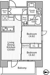 台東区元浅草4丁目マンション 2LDKの間取図画像