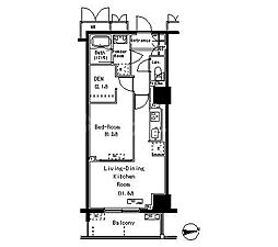 ParkAxis元浅草STAGE 1SLDKの間取図画像