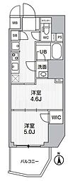 S-RESIDENCE蔵前balm 2Kの間取図画像