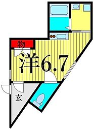 ALLEYHAUS ワンルームの間取図画像