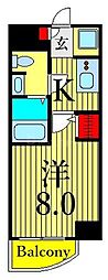 スプランドゥール 1Kの間取図画像