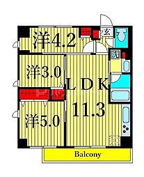 ドゥーエ南千住 2SLDKの間取図画像