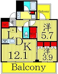 物件の間取り