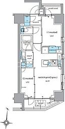 ルフォンプログレ上野稲荷町 2LDKの間取図画像