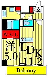 MAISON.O. 1LDKの間取図画像