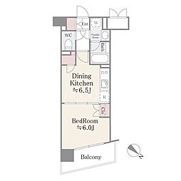 ステラメゾン茗荷谷 1DKの間取図画像