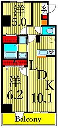 COMFORIA西尾久 1SLDKの間取図画像
