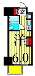 ドルチェ日暮里 ワンルームの間取図画像