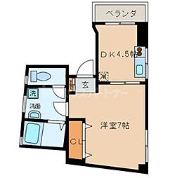 グレイスハイム駒込2 1Kの間取図画像