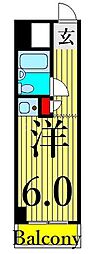 入谷センチュリープラザ21 ワンルームの間取図画像