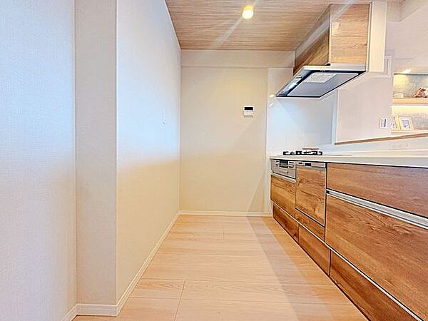 複数人で立ってもぶつかりにくい広さ。家族で一緒に料理を楽しめる。
