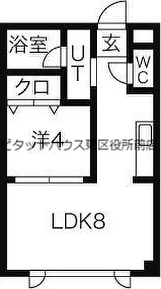 北海道札幌市東区北十二条東11丁目(賃貸マンション1LDK・3階・31.50㎡)の写真 その2