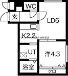 札幌市北区麻生町2丁目 4階建 築3年のイメージ