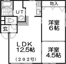 間取図画像 2LDK