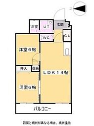 間取図画像 2LDK