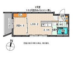GRACIAS　N14 1階1LDKの間取り