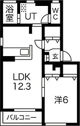 間取図画像 1LDK