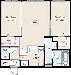 間取図画像 2LDK