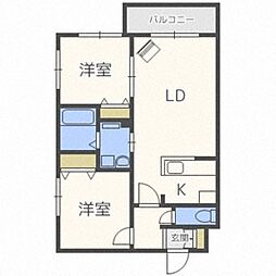 グランディールN21West 4階