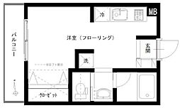ＳＡＮＧＩ−III 1階ワンルームの間取り