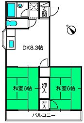 間取図画像 2DK