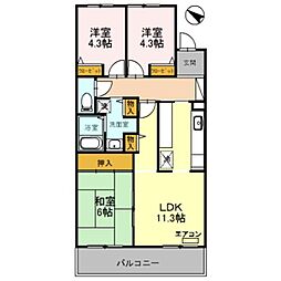 間取図画像 3LDK