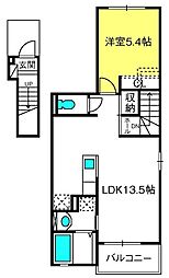 トゥエルブ 1LDKの間取図画像