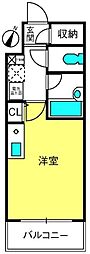 アンセラジオ新越谷 1Kの間取図画像