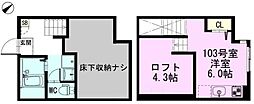 ライゼストルミエン ワンルームの間取図画像