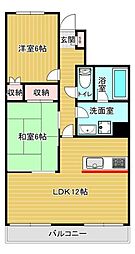 ステーションプラザ2 2LDKの間取図画像